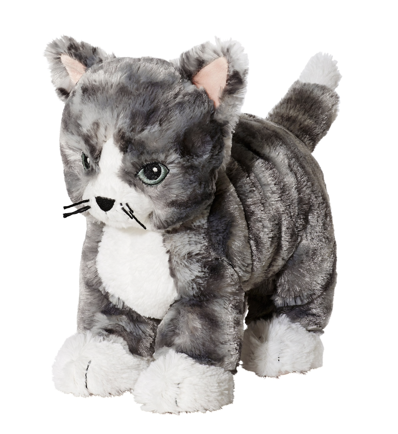 LILLEPLUTT Cat gray/white Soft toy